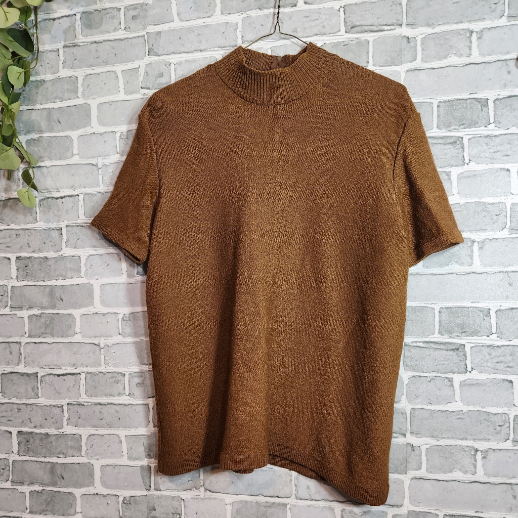 Vintage 80s Steve Fabrikant Neiman Marcus Wool Sweater Top Size L Made In Usa